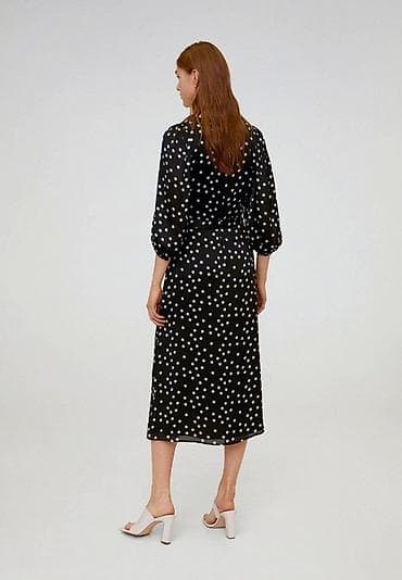 pull beer: Повседневное платье, Италия, Лето, Длинная модель, Вискоза, На запах, S — 6