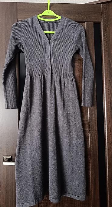 Женский комплект одежды (3 вещи) 1) Вязаное платье трикотаж -