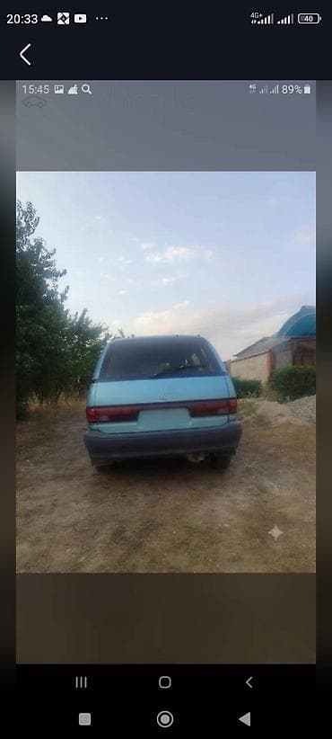 кочкор авто: Toyota Previa: 1995 г., 2.4 л, Кол менен иштөөчү, Газ, Вэн/Минивэн — 8