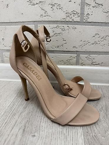 boss обувь: Туфли, 35, 35.5, 36, Casadei, Б/у, цвет - Бежевый, Самовывоз, Платная доставка — 2