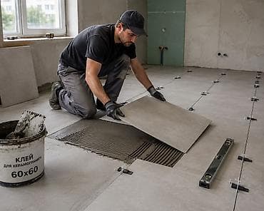 construction work: Требуются люди для укладки кафеля. 700+/- за метр квадрат. Рассчёт за — 1