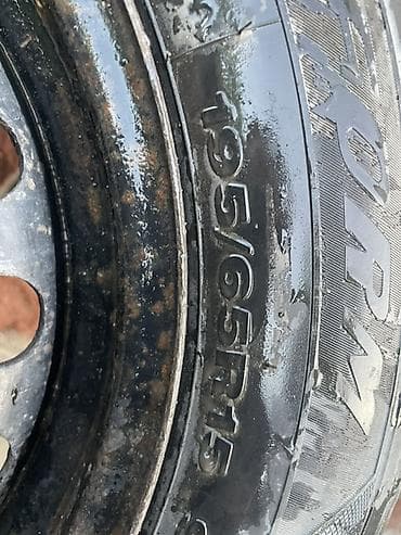 185 65 р14: Колеса в сборе 195 / 65 / R 15, Лето, Б/у, 1 шт, Легковые, Железные, отверстий - 4 — 5