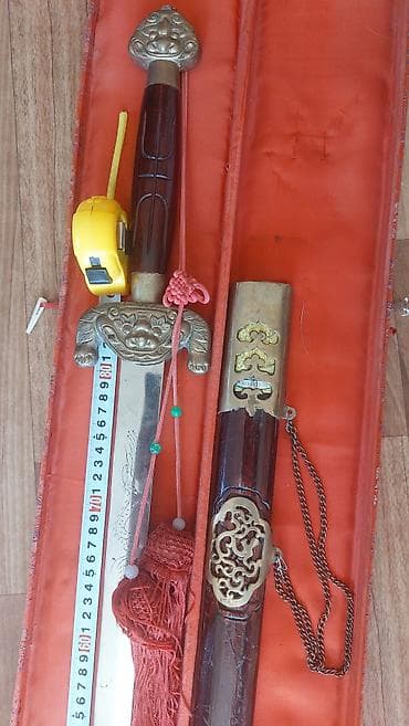 Спорт жана хобби: Китайский декоративный меч дао/цзянь в подарочном ларце. Торг уместен — 2