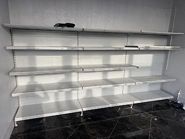 Торговый металлический стеллаж пристенный - Назначение: выкладка