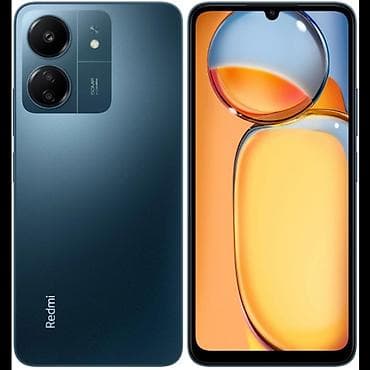 Redmi, Redmi 13C, Б/у, 256 ГБ, цвет - Синий, 2 SIM
