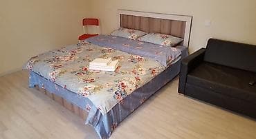 studio apartment: Светлая студия с отдельной спальней и кухней - Планировка: комната с — 7
