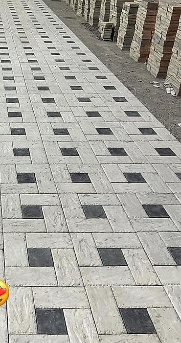 Тротуарная плитка (вибролитая/вибропрессованная) для мощения дворов