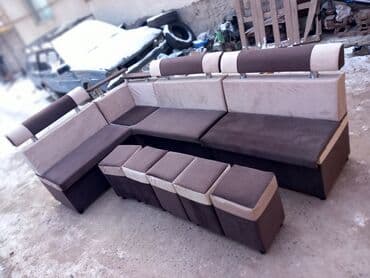 типовые размеры кухонной мебели: Уголок кухонный 2.50х1.50. Стол 190х90 5 пуфик — 6