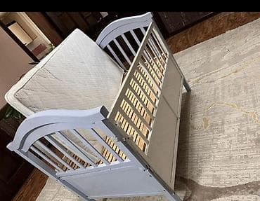 детский комоды: Детская приставная кроватка, Без колесиков — 6