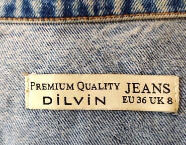 джинсы на девочку: Эксклюзивная Женская удлинённая джинсовая куртка (деним blue wash) В — 4