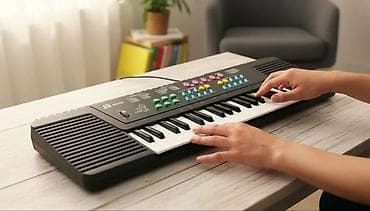 мини пианино: Электронное пианино Работает на батарейках В отличном состоянии — 1