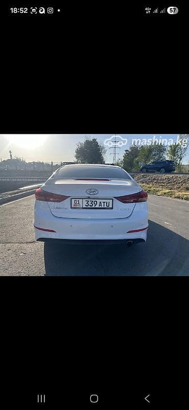елантра 2018 год: Hyundai Elantra: 2018 г., 1.6 л, Автомат, Бензин, Седан — 4