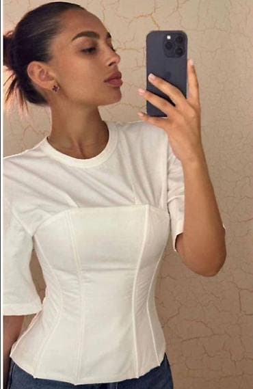 nike 37: Женская кофта/лонгслив с длинным рукавом и квадратным вырезом - — 7