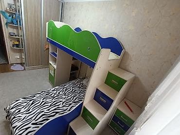 4 ярусная кровать: Двухъярусная детская кровать, Б/у, ЛДСП — 3