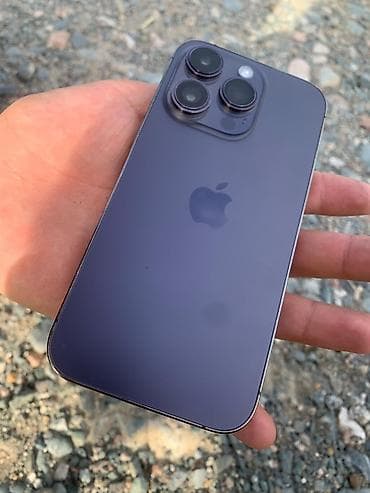 телефон бишкек цум: IPhone 14 Pro, 256 ГБ, Deep Purple, 76 % — 5