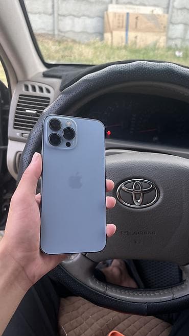 iphone 13 pro max бу: IPhone 13 Pro Max, Б/у, 128 ГБ, Голубой, Защитное стекло, Чехол, Коробка, 79 % — 4