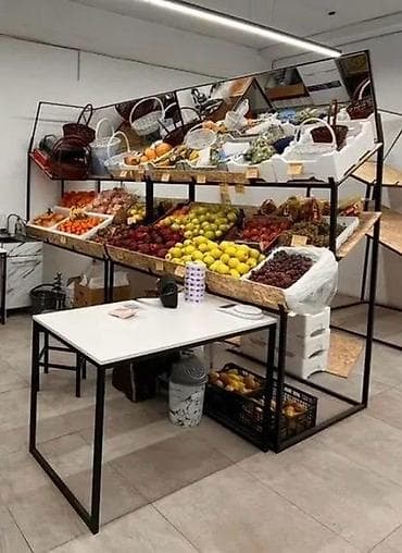 c stand: Стеллаж Для овощей и фруктов, С зеркалом, 170 см * 150 см * 110 см, 
Новый — 3