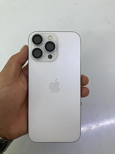 rc модели: IPhone 16 Pro Max, Б/у, 256 ГБ, White Titanium, Защитное стекло, Чехол, Коробка, 92 % — 1