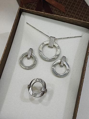 Серебряный Набор Карьтие Дизайн Италия Размеры имеются Цена 6500