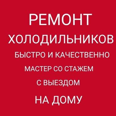 Ремонт холодильников на дому. - Быстро и качественно - Мастер со
