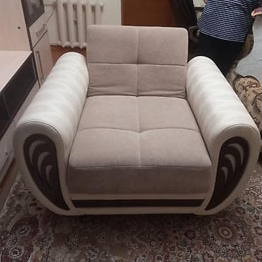 поролон для мебели купить: Кресло кровать.широкое с мягким сиденьем и большой подушкой-спинкой — 4