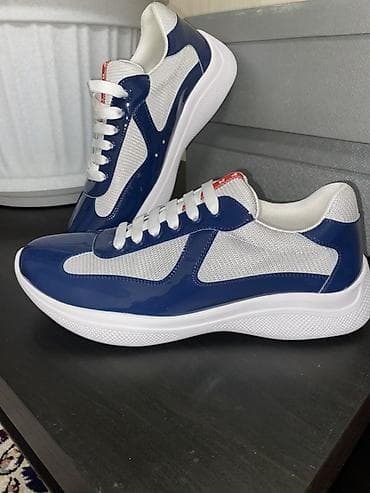 комбинация: Мужские кроссовки, 41, 42, 43, Prada, Новый, цвет - Синий — 2