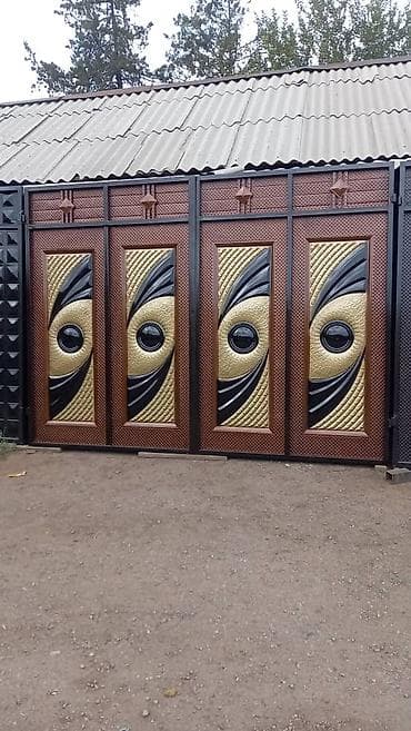 Дом и сад: Кованые и металлические ворота для частного дома - Тип — 9
