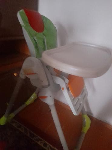 Шкафы: Стульчик для кормления, Другой бренд, Металл, Другой вид, цвет - Зеленый — 3