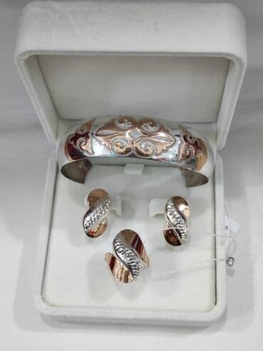 свадебные платья от производителя: Серебряный Набор+ Билетик Серебро с напылением золото 925 пробы — 4