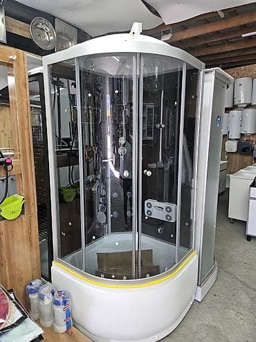 Душевая кабина Полукруглая, Покрытие: Тонированное