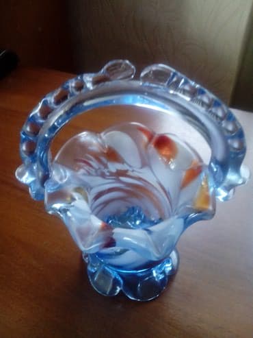 Ваза,цветное стекло