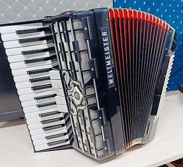 музыкальные инструменты: Аккордеон Weltmeister (модель «Stella») в красном перламутровом — 2