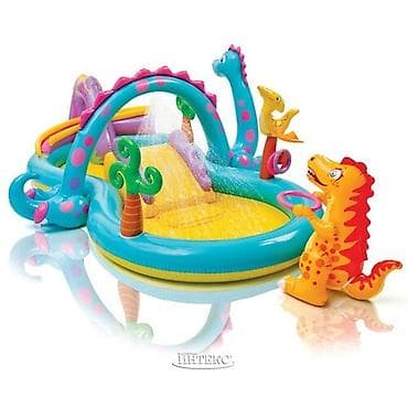 Бассейны: Надувной игровой центр INTEX 57135 "Динолэнд" - отличный подарок для — 1