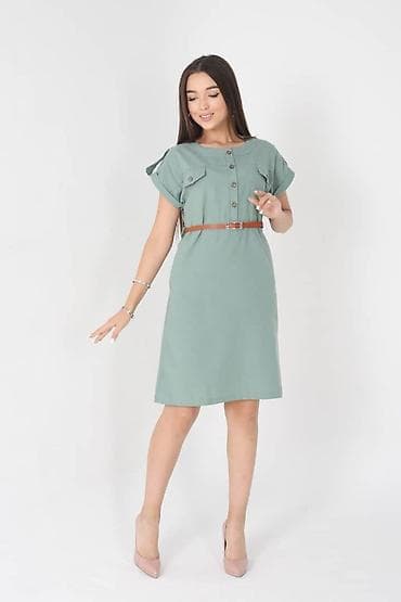 кийим мурской: Платье размер 42-52/ ткань лён дорогой — 4