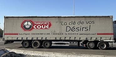 тентовой борт: Шторный полуприцеп Transports Coué - Тип: тентованный (шторный) — 2
