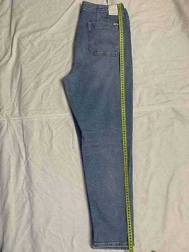 рубашка с коротким рукавом: Джинсы светло‑голубого денима - Прямой крой с небольшим сужением к — 1