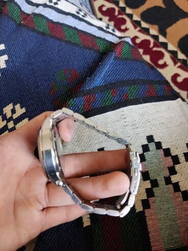 Прокат одежды: Классические часы часы, Серебро, Китай, Водонепроницаемые, Мужские, Б/у — 2