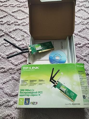 Стол компьютерлери жана комлектөөчүлөр: TP-Link TL-WN851ND — беспроводной PCI-адаптер серии N для настольных — 2