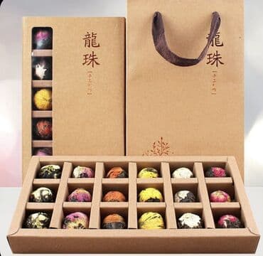 сервиз посуды: Цветочный набор • Набор из 18 бутонов(сумка, коробка) 🫰Цена набора — 4