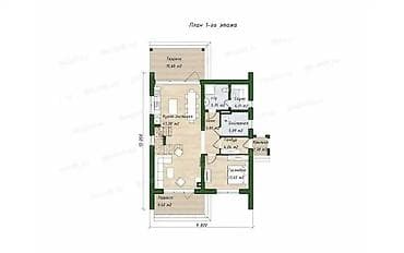 гостинный дом: Современный проект двухэтажного загородного дома с двусветной гостиной — 8