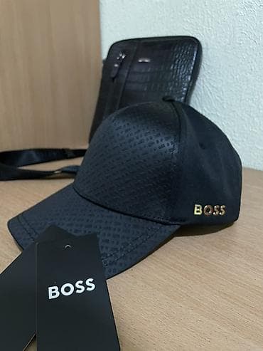 Головные уборы: Бейсболка BOSS (HUGO BOSS) ORIGINAL - Цвет: черный - Дизайн: верхняя — 1