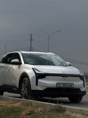 электронные мотоцикл: Электромобиль-кроссовер (компактный SUV), белый цвет кузова. Основные — 1