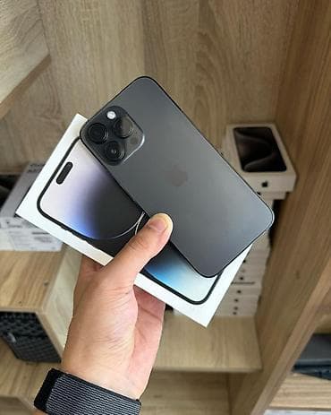 IPhone 14 Pro, Б/у, 128 ГБ, Черный, Коробка, В рассрочку, 79 %