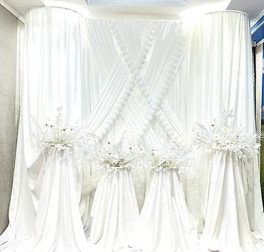 mini projector: Декорация для торжеств «Белый зал» - Фоновая конструкция: плотные — 2