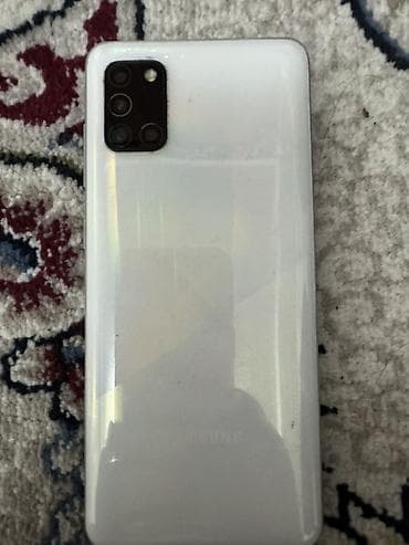 Samsung Galaxy A31, Б/у, 64 ГБ, цвет - Белый, 2 SIM