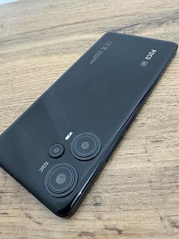 Техника и электроника: Poco F5, Б/у, 256 ГБ, цвет - Черный, 2 SIM — 3