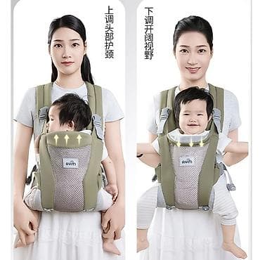 одежда для кормящих: Переноска-кенгуру для детей AYM, цвет Olive Drab - — 5