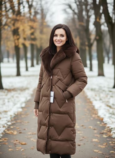Пуховик, Длинная модель, Стеганый, M