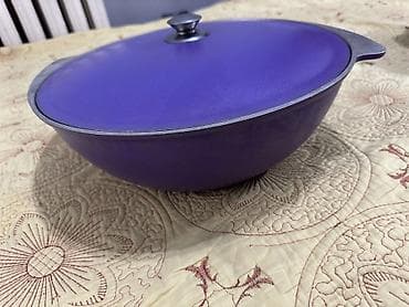 куплю крышка: Фиолетовая кастрюля/глубокая жаровня с крышкой. - Материал корпуса — 1