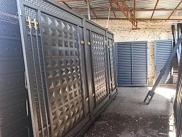 Металлические ворота и калитки - Материал: сталь, сварная конструкция